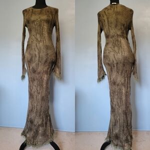 El Corte Ingles Knit Long Sweater Dress Green Small?